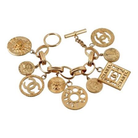 Chanel Vintage, Pre-owned Fabric chanel-jewelry Geel, Dames, Maat:ONE Size