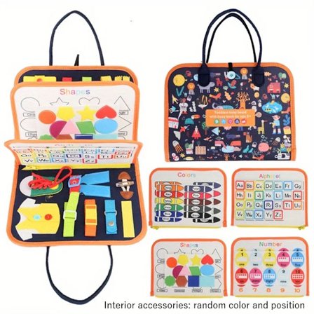 Montessori Aktivitetsbrett Pedagogisk Aktivitet Utviklende Sensorisk Brett Fine Basic Dress Motoriske Ferdigheter Reiseleke Gave til Gutter Jenter(YJD