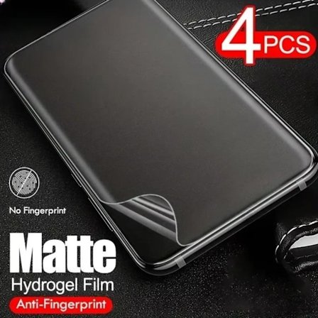 4st Matt Hydrogel Skärmskydd Samsung Galaxy S25 S24 S23 S22 S21 S20 Ultra Plus FE Note 20 10 Ultra Plus Full Täckning