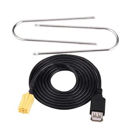 Bil Mini ISO 6-pins stik USB-adapterkabel til Alfa Romeo Fiat Grande Punto