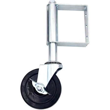 Fjederbelastet Portesrulle - 10mm Universal Portesrulle med Bremse 6 Hulls Monteringsplade -