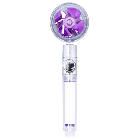 G1/2 Korkeapainesuihkupää Taukokytkimellä 360 Asteen Kierto Kädessä Pidettävä Suodatin Irrotettava Suihkusuihku Violetti