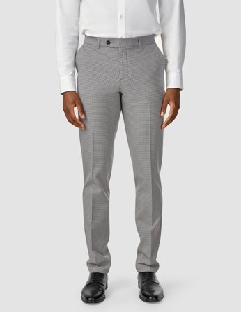 Shaping New Tomorrow - Essential Suit Pants - Duo Check Blue - Regular Fit - Herre - Størrelse 30/34