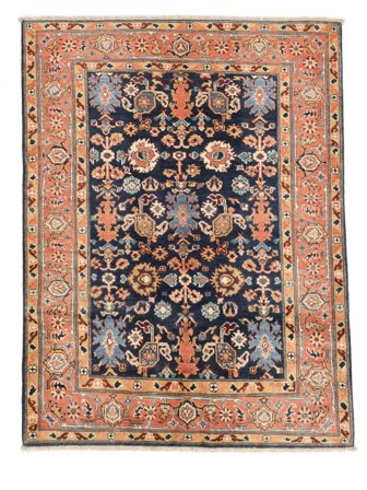 Kazak Fine Rug 129X170 Brown/Black Wool, Afghanistan