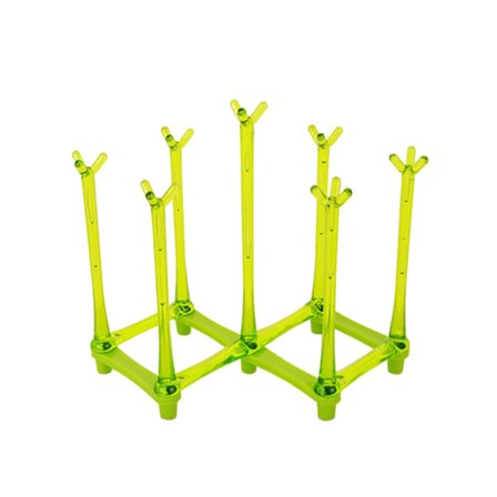 Rummelig, udtrækkelig tørrestativ, bærbar flaske (grøn)