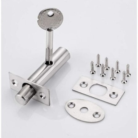 Skjult håndtak i rustfritt stål, usynlig rør med låsebolter og skjult dørbeslag for nødlåser