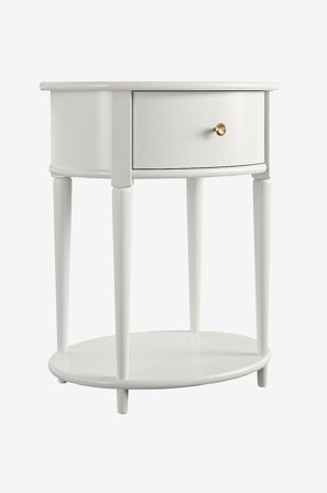 Dorel Home - Endebord med 1 skuffe Aurora - Hvid - Aflastningsborde & sideborde - Fra Homeroom