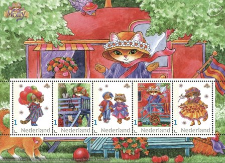Holland - Molly og hendes charmerende hatte - Postfrisk miniark