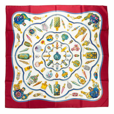 Hermès Vintage Scarves Rød, Dame Vintage Accessories, Størrelse: ONE Size