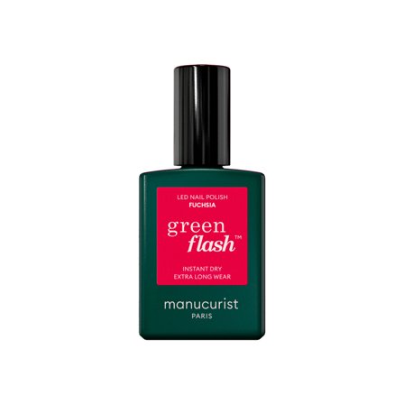 Manucurist GREEN FLASH - Smalto Semipermanente Fuchsia 15ml - Smalto Gel e semipermanente