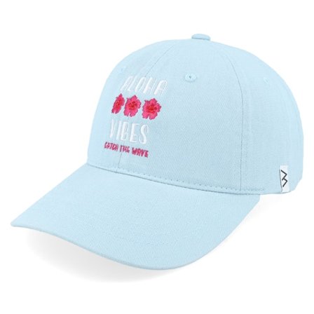 Iconic - Blue - unconstructed - Cap - Aloha Vibes Pastel Cool Aqua Mom Cap - Hatstore