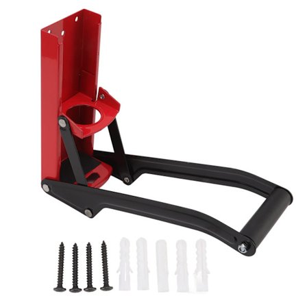 Kraftig veggmontert knuser for resirkulering av aluminiums- og plastflasker, rød