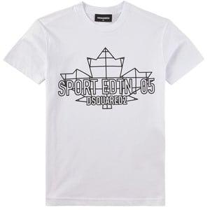 Kids - Dsquared2 White Logo T-Shirt 14 Years - Tops - 14 years - White