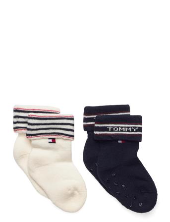 Th Baby Sock 2P Fold Over Socks & Tights Socks Sort Tommy Hilfiger