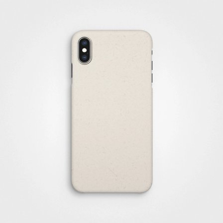 Kompostierbare Handyhülle Vanille Weiß, 100% zirkulär, iPhone XS Max