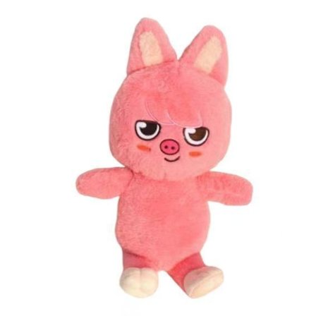 Stray Kids Plyslegetøj 50cm | K-Pop Idol Blødt og Sødt Plyslegetøj Gave *SKZ Pink Gris*