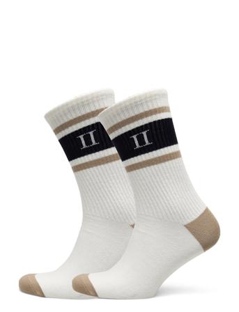 William Stripe 2-Pack Socks Underwear Socks Regular Socks Vit Les Deux