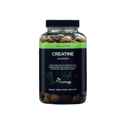 PurePower Kreatin Vingummi Cola/Lime 120 stk, Helse & Madvarer, Energi, Kreatin