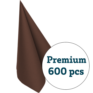 SERVIETT PREMIUM BRUN 40X40