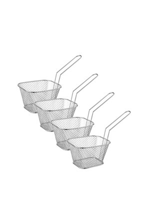 Dorre - Serveringskorg Shuna 4-pack - Silver - Servering- & salladsskålar - Från Homeroom