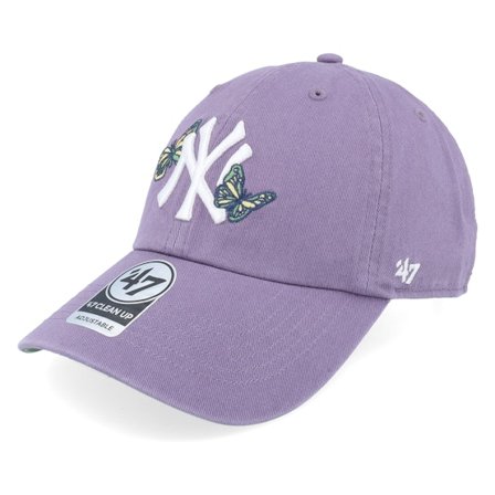 47 Brand - MLB Lilla unconstructed Caps - New York Yankees MLB Alt 47 Clean Up Cap Iris Dad Cap @ Hatstore