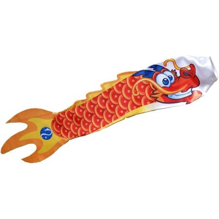 1 stk. Drageformet vindpose, 70 cm vindpose telt festival flag vindpose drage ornament (orange)