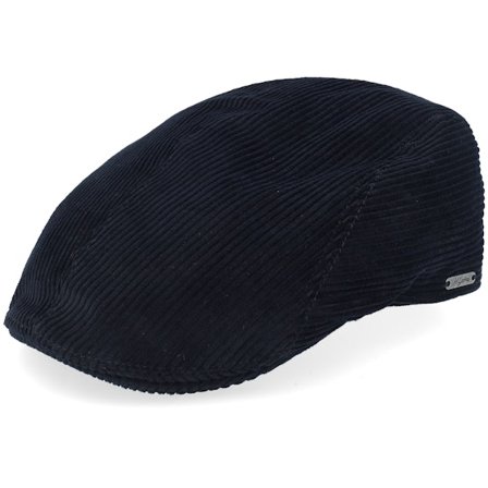 Wigéns - Blue - flatcap - Cap - Ivy Modern Cap Black Flat Cap - Hatstore