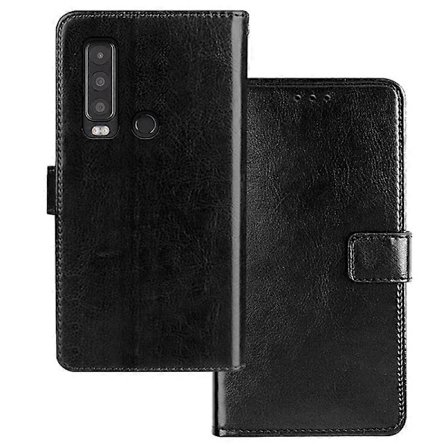 IDEWEI Yhteensopiva Cat S75 5G Nahkainen Puhelinkotelo Valokuvapaikalla Crazy Horse -kuviolla