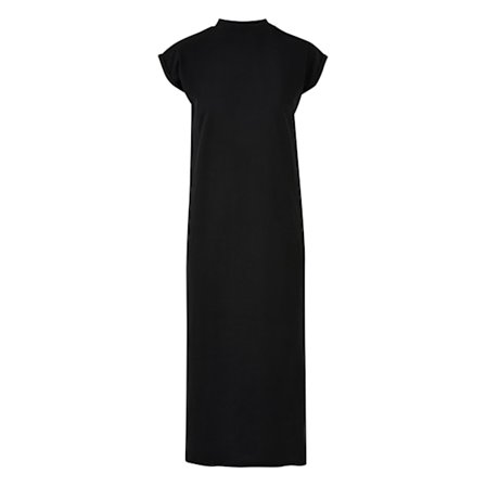 Build Your Brand Dam/Kvinnor Förlängd Axel Lång Midi Klänning