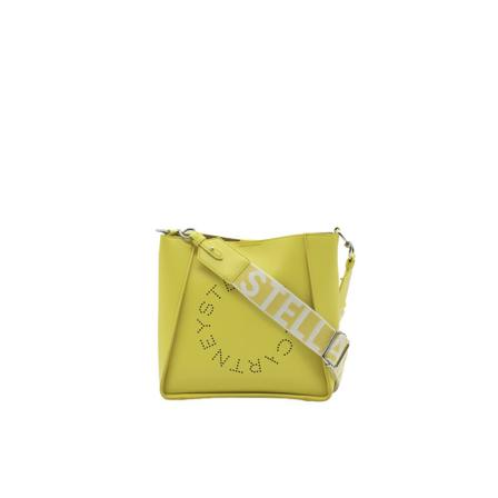 Stella McCartney Stella Logo Shoulder Tas , Geel , Dames , Maat: ONE Size Schoudertassen
