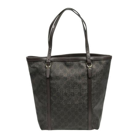 Gucci Vintage, GG Shoulder Tote Bruin, Dames, Maat:ONE Size,Canvas