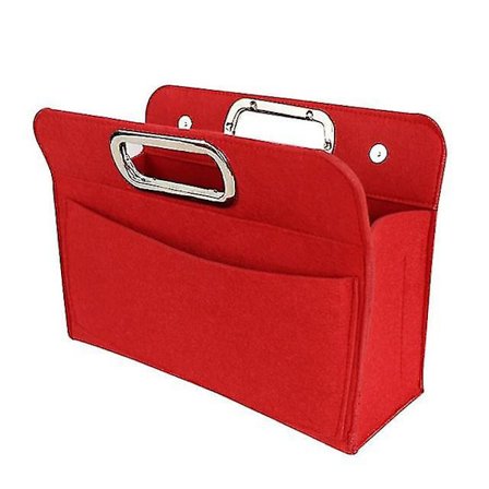 Innlegg Veske Med Lommer Veske Organizer Håndveske Tote Bærbar Filt Fil Vesker Multi Lomme