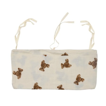 1 stk opbevaringspose til vugge, justerbar baby seng pose, hængende opbevaringspose B