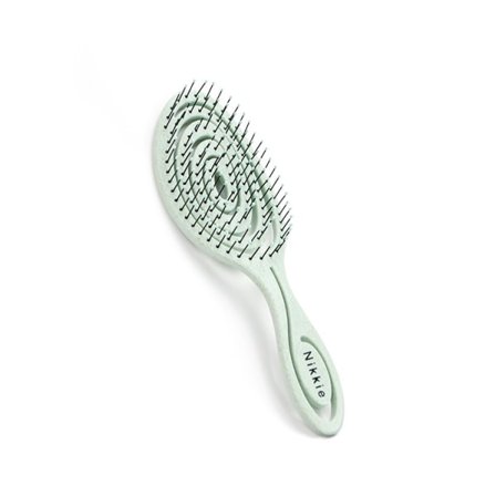 TG Økologisk hårbørste uten trekk, løsnende børste grønn