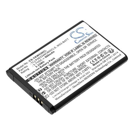 Batteri til trådløs telefon for Yealink W53, W53P, W53h osv.
