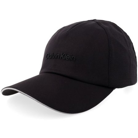 Calvin Klein - Svart unconstructed Keps - Micro Twill W Silicone Black Dad Cap @ Hatstore
