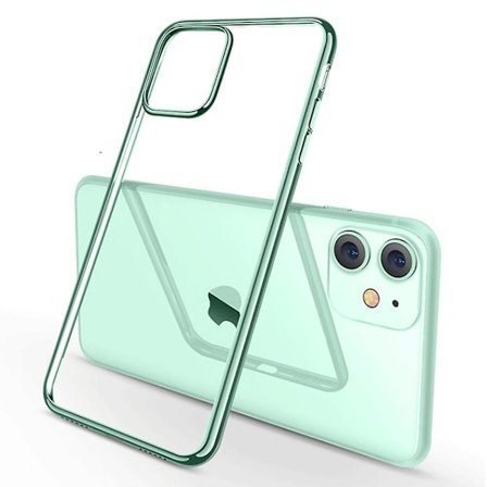 Essential kompatibel med Iphone 11- case, Slim Clear Soft Tpu, Flexibelt cover kompatibelt med Iphone 11 6,1-tums-grön