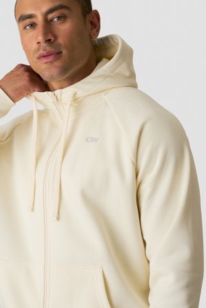 ICANIWILL - Everyday Zip Hoodie Cream - Miehet - Treenivaatteet ICIW:ltä