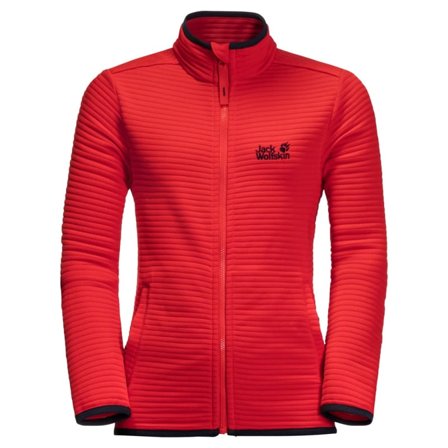 Jack Wolfskin Modesto Jacket Kids Children Mid layer tops Red 128