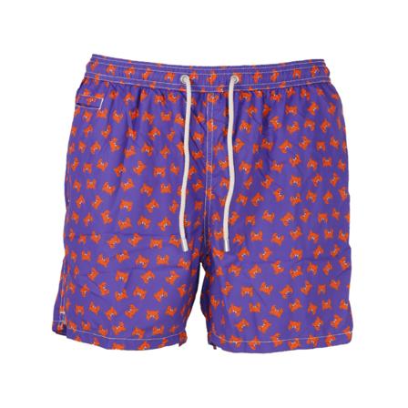 Saint Barth, Swimwear Fioletowy, Mężczyzna, Rozmiar: L