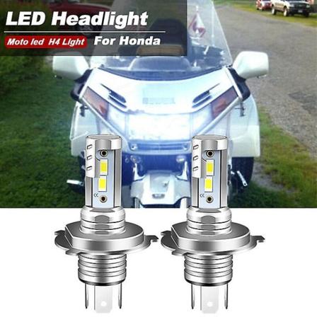 2 stk. motorsykkel for Honda Gl1500 Goldwing 1988-1997 H4 9003 LED-hovedlyspærer 9600lm erstatter 34901-mn5-003