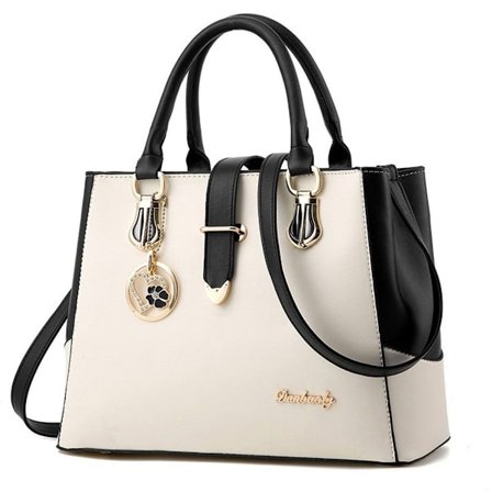 Ny koreansk mode PU läder axelväska mode vit