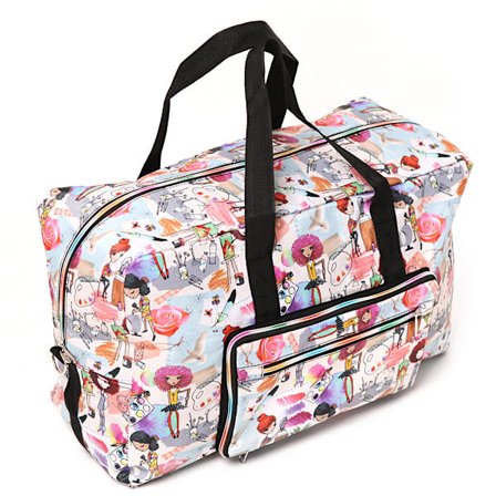 Stor hopfällbar duffelväska handbagage weekend övernattning resväska över bagage med axelrem