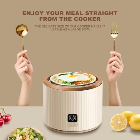 Tokit riskoker 1.5 liter - hvit