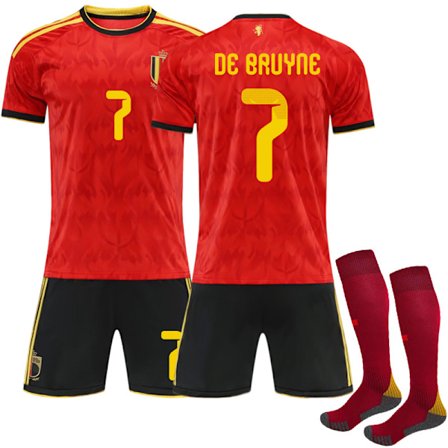 2026 VM Belgia Hjemme Barn Voksen Fotballdrakt med Sokker
