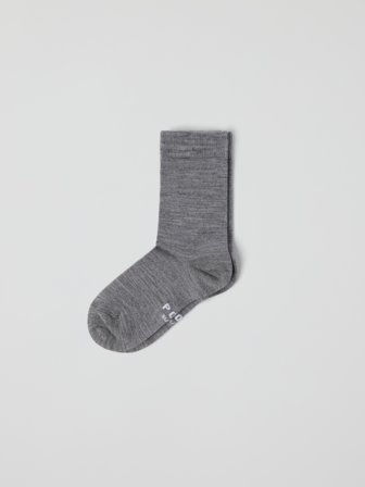 Sokker merinoull - 28|30 - barneklær - grey - Polarn O. Pyret