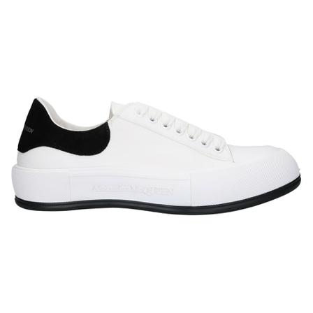 Alexander McQueen, Sneakers low Deck Plimsoll Wit, Heren, Maat:44 EU