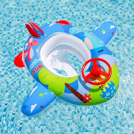 Baby Pool Float, Swimming Float, Uppblåsbar Baby Float med Stee