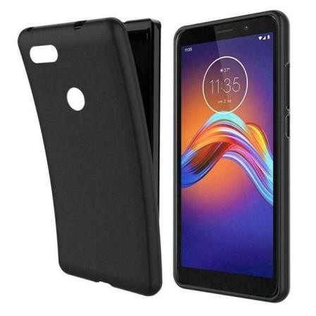 Motorola Moto E6 Play - Silicon TPU Mjuk Skal - Svart Black