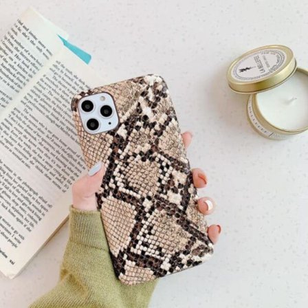 lyxigt orm skal iphone 11 -Ljusbrun